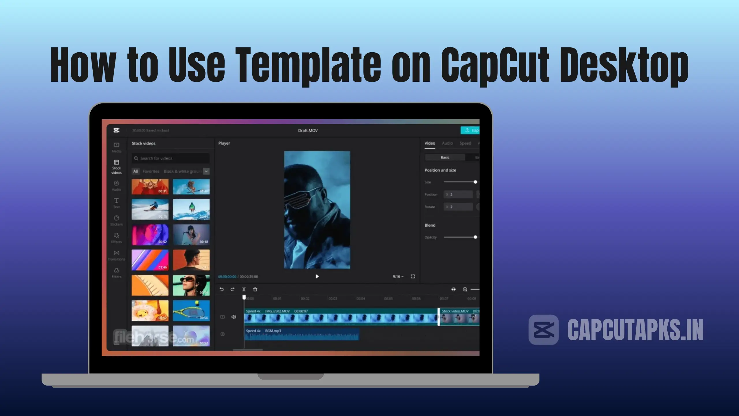 How to Use Template on CapCut Desktop