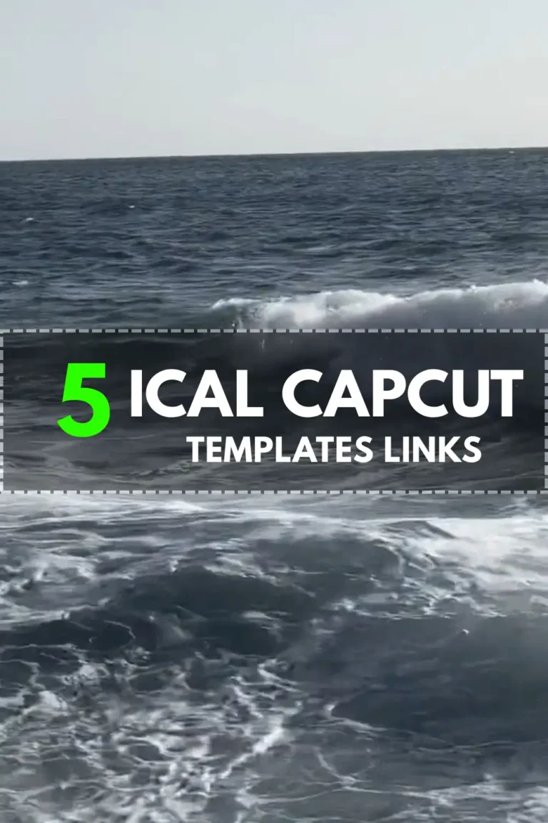 ical capcut template link